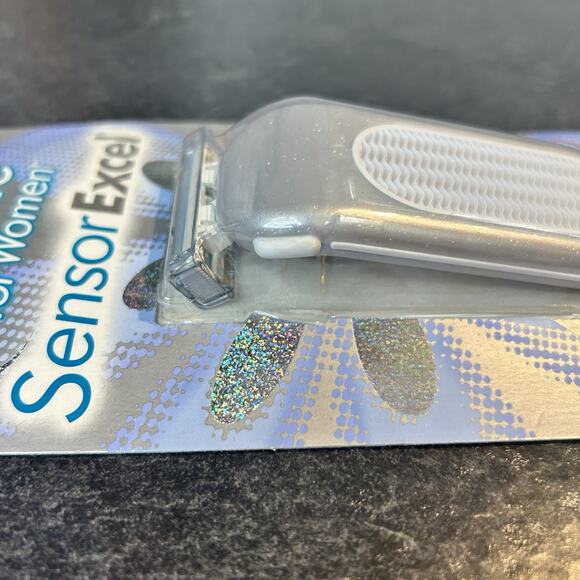 Gillette Sensor Excel Women Handle Shaver w 1 Blade USA Made Vintage 1999 Gray - Picture 3 of 5